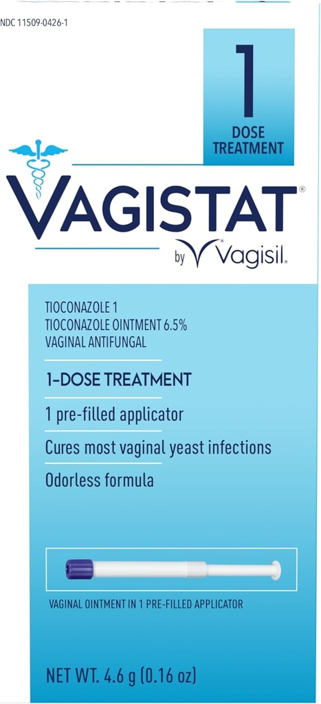 Vagisil Vagistat 1 日は女性のためのイースト 感染の処置を選抜します、Antifungal の軟膏は外的なかゆみおよび苛立ちを取り除きます、1 は接触腟のアプリケーターを事前修正しました(1 のパック)