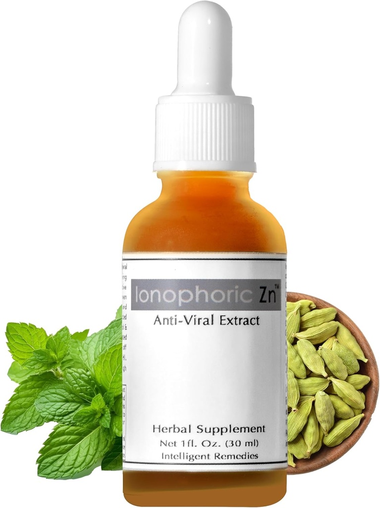 亜鉛免疫サポートサプリメント - ターメリック、緑茶、シナモンとアンチウイルスサプリメント - ハーブECGC、キイン、亜鉛でケルセチン - イオノホリックZn、30ml