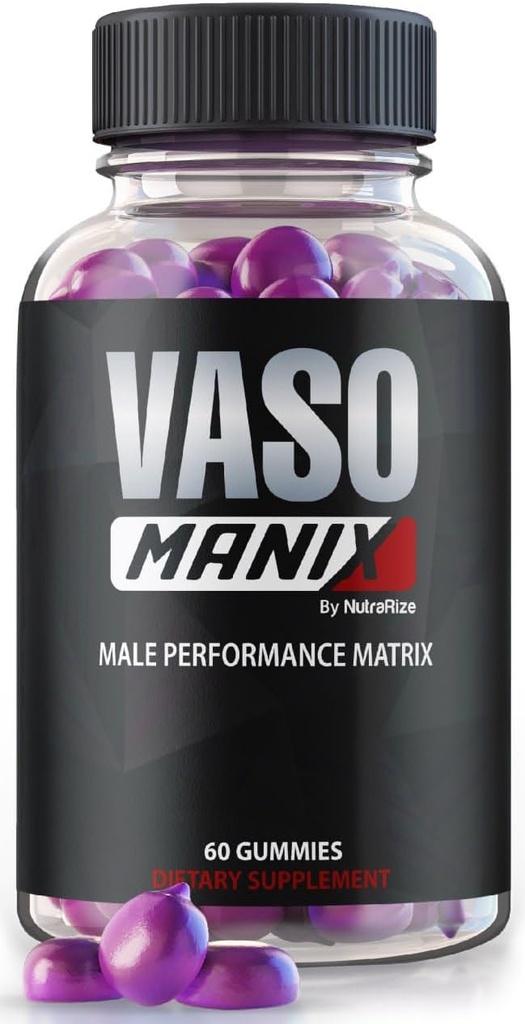 VasoManix Gummies、Vaso Manixの古典的な男性の補足、男性のためのすべての自然な方式、性能、自信および全体的な健康、公式のレビュー(60のガミー)を支える優れたガミー