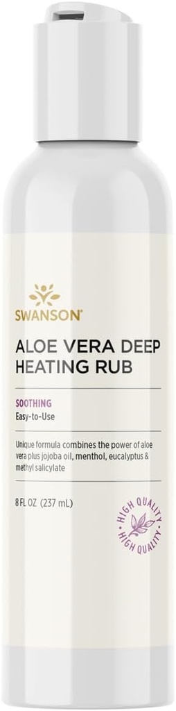 Swanson Aloe Vera の深い暖房のこ 8 の fl Ounce (237 ml)のゲル