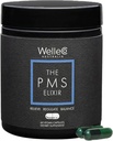 WelleCo の PMS のエリクサーの女性の Premenstrual サポート補足、マグネシウムおよび鉄が付いている Ashwagandha のカプセル、イオダイン、ブロッコリーの支柱、バイテックス、クロム及び B のビタミン、ビーガン及びグルテンフリー、60 のカプセル