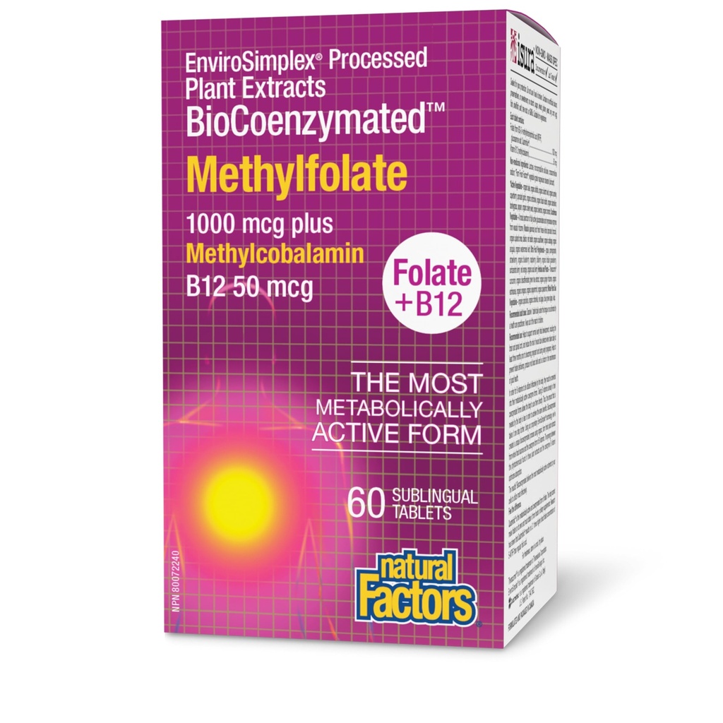 自然な要因のBiocoenzymatedのMethylfolate 1000Mcg、60 CT