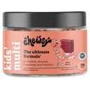 Chewsyの子供のMultivitamin、おいしいキャンデー様式の毎日のビタミンの咀嚼+ Probiotics + Superfoodsのワイルド・ベリーの味のChewableのフルーツの補足の咀嚼、個人的に包まれる、楽しむこと容易30日の供給