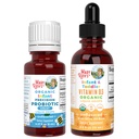 MaryRuth Organics Infant Precision Probiotics Colic & Vitamin D3 Drops | USDA Organic, Clean Label Project Verified® | 免疫サポートと全体的なウェルネスのためのビタミン | 完全菜食主義者、非GMO、グルテンフリー