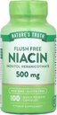 Nature's Truthフラッシュ無料ナイアシン500mg 100キャップ、100カウント