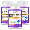 ZELSO (3 パック) K3 ミネラル減量の丸薬 女性と男性、K3 鉱物の丸薬 - K3 塩鉱物、ビタミン + K3 カプセルは Keto の減量のための補足を- 3 か月供給します
