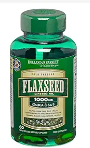 オランダ及びBarrettのベジタリアンはLinseedオイル60のカプセル1000mg/Omega-3,6&9を洗いました