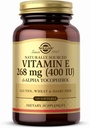 Solgar Vitamin E 268 mg (400 IU) - 100 Softgels - Naturally-Sourced Vitamin E as d-Alpha Tocopherol - Gluten Free, Dairy Free - 100 Servings