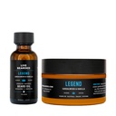 ライブベアードベアードオイルとバターグルーミングキット - 米国製 - Shea、Argan、Jojobaとのすべての天然成分 - 成長サポート | 伝説の香り - サンダルウッド、バニラ
