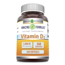 アメイジングフォーミュラビタミンD3(コレカルシフェロール)サプリメント | 5000 IU / サービング | 360 Softgels | 非GMO | グルテンフリー | アメリカ製