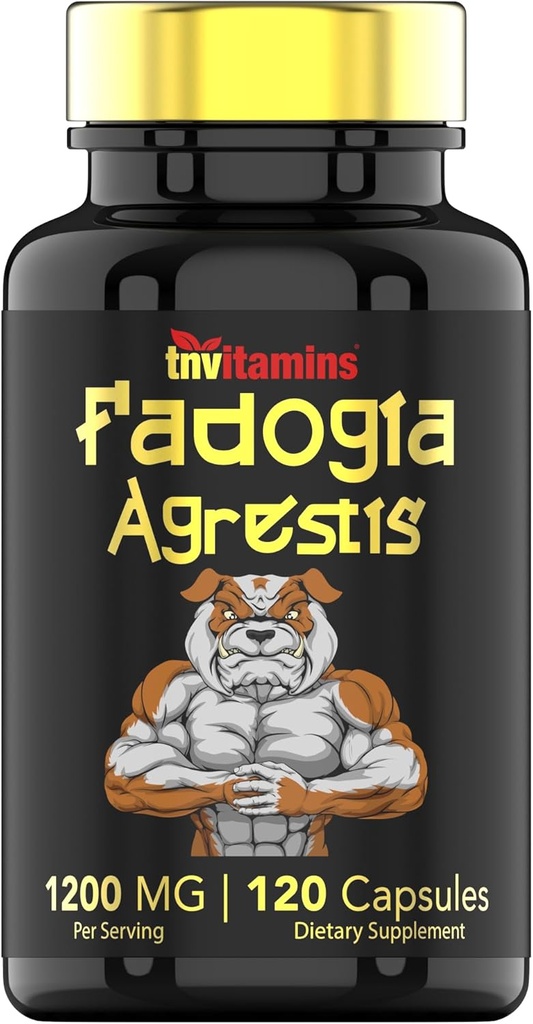 Fadogia Agrestis: 1200mg - 120 カプセル | 男性用超ポテンシャル ファドジャアグレシス エキスサプリメント | エネルギー、パワー、強度、アスレチックパフォーマンス、スポーツ栄養 | 米国製!