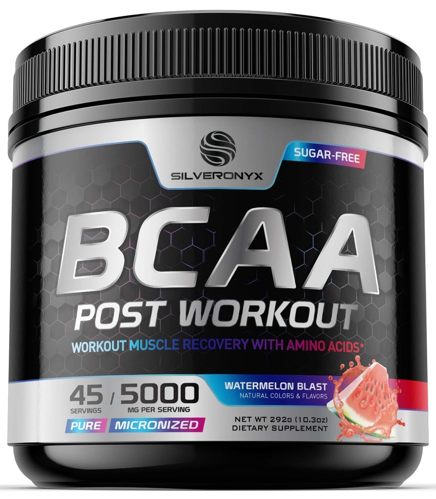 BCAAのポストのワークアウトの回復粉-L-グルタミン及びアミノ酸との余分強さ筋肉回復飲み物の組合せ--ワークアウトのHydrationの粉の補足の後の砂糖の自由な後-スイカの送風- 45のサービング