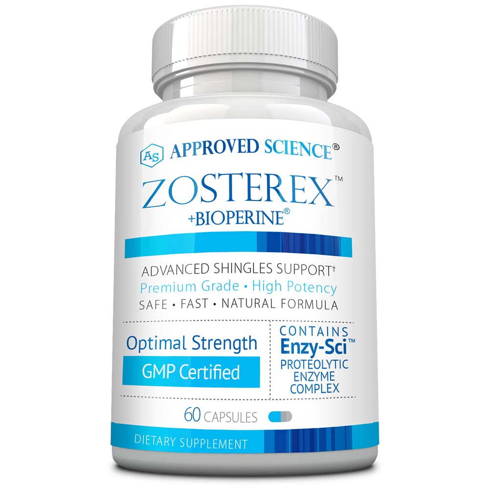 承認された科学Zosterex - エクストラストレッチL - リジン1000mg、ビタミンBコンプレックス、亜鉛 - 免疫サポート&コールドソアトリートメント - 60ビーガンカプセル - 1ボトル