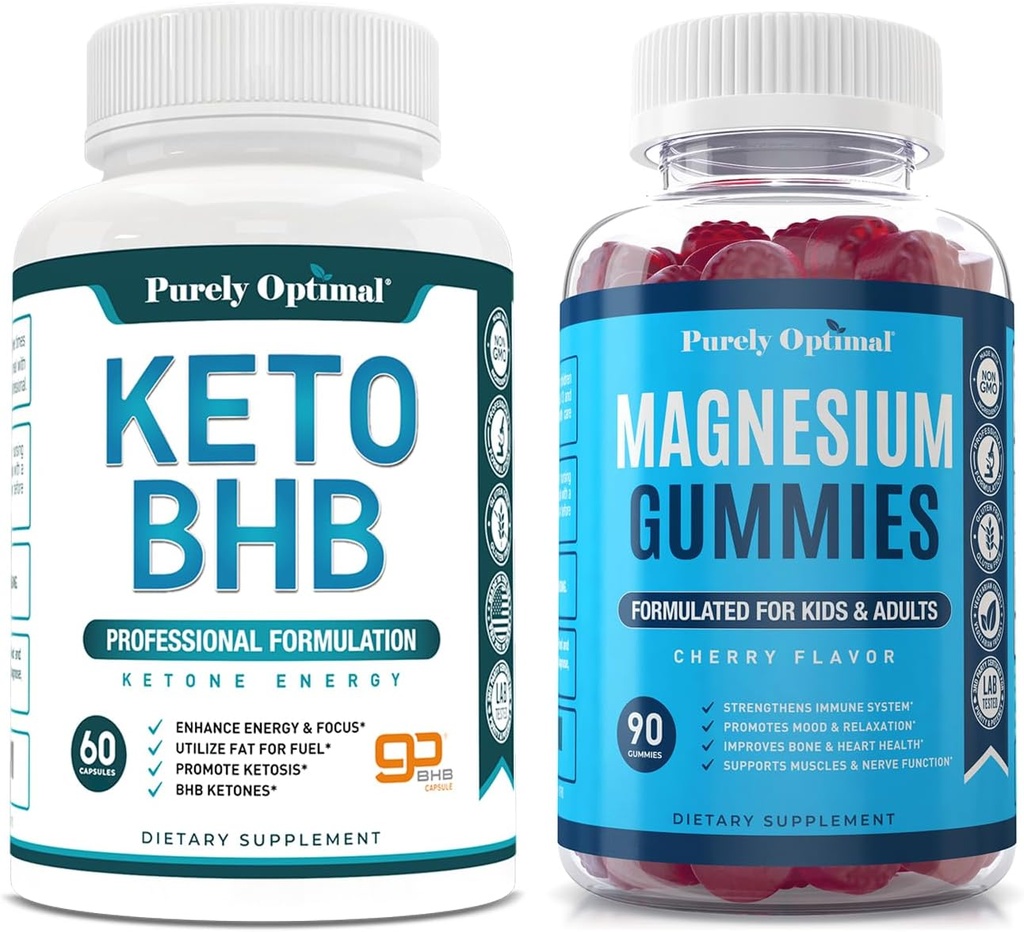 純粋に最適 Keto BHB + マグネシウムのガミー