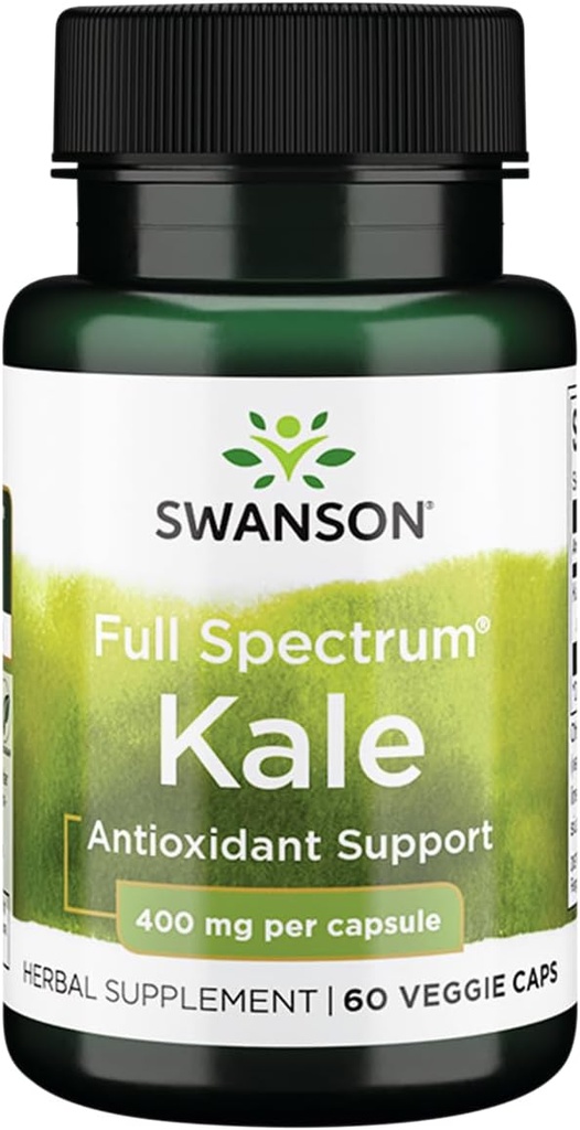 Swanson Full Spectrum Kale 400 Milligrams 60 Veg Capsules