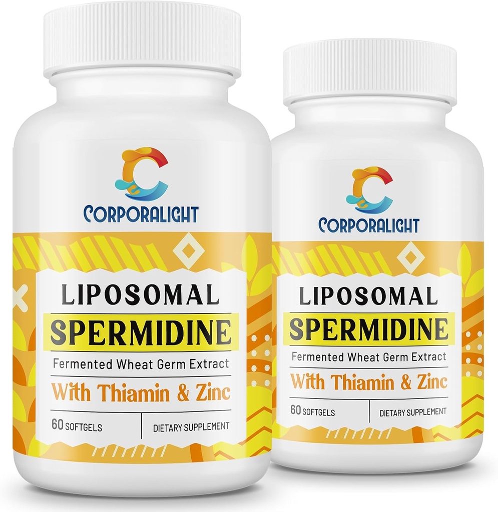 男性と女性のための30mgのSpermidineの補足、高い吸収、Spermidine 3HCL - 細胞の更新、長寿及び認知のために、発酵させた小麦のゲルムのエキス、純粋及び自然、120のSoftgels