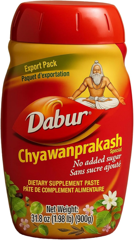 Dabur Chyawanprakash、900gms - 天然の免疫をブーストするAmla&40ハーブと本格的なアーユルヴェーダブレンド、活性化、あなたの体を強化する - 子供のための6年以上、3パック