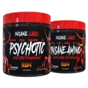Insane Labz の Hellboy の束、精神的な Hellboy のプレワークアウトおよび Insane のアミノ酸 BCAA、増加筋肉固まり、強さ、焦点および回復時間、フルーツ パンチ