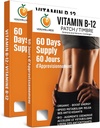 VeruウェルネスB12パッチ - エネルギーブースト(2-パック) - 120デイB12パッチ - カフェインなし