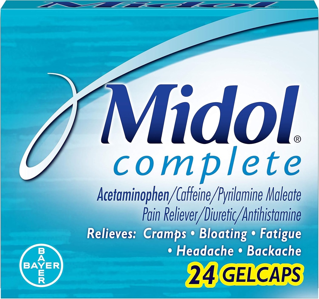 Midolの完全なゲルキャップ、24のカウント ボックス(4のパック)、包装のMay Vary