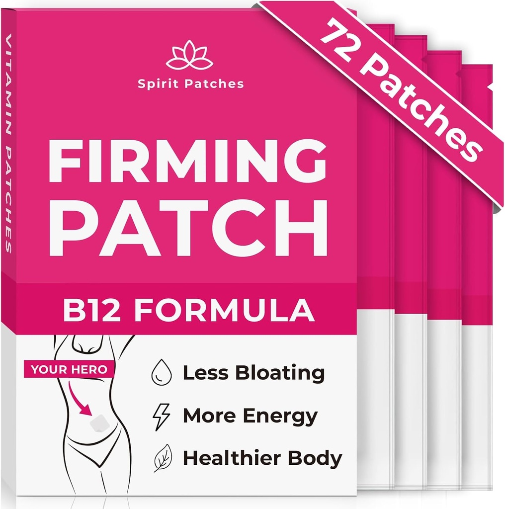 B12パッチ(72のパック)-女性、エネルギー及びボディ サポート、自己接着透明なステッカーのための100%の自然なビタミンのパッチ-高められた方式
