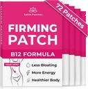B12パッチ(72のパック)-女性、エネルギー及びボディ サポート、自己接着透明なステッカーのための100%の自然なビタミンのパッチ-高められた方式