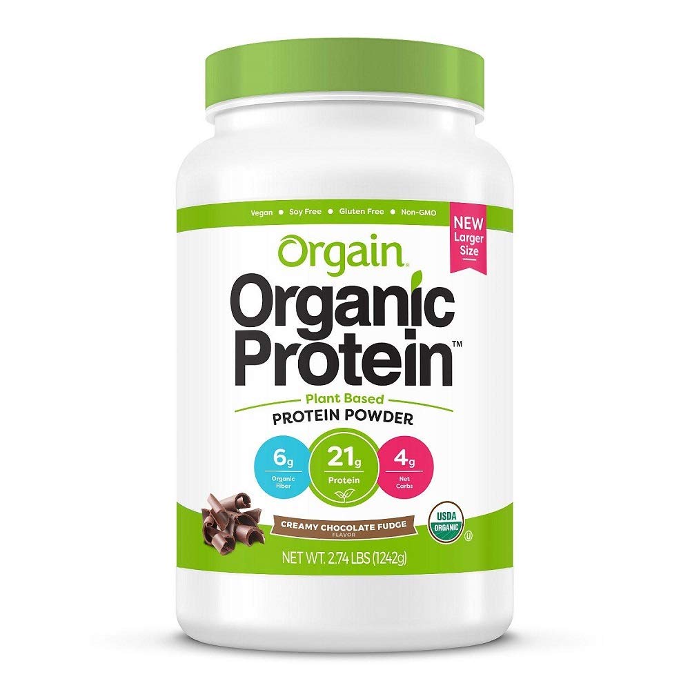 Orgain蛋白質の植物によって基づく粉のクリーミー チョコレート ファーッジ、32 Oz