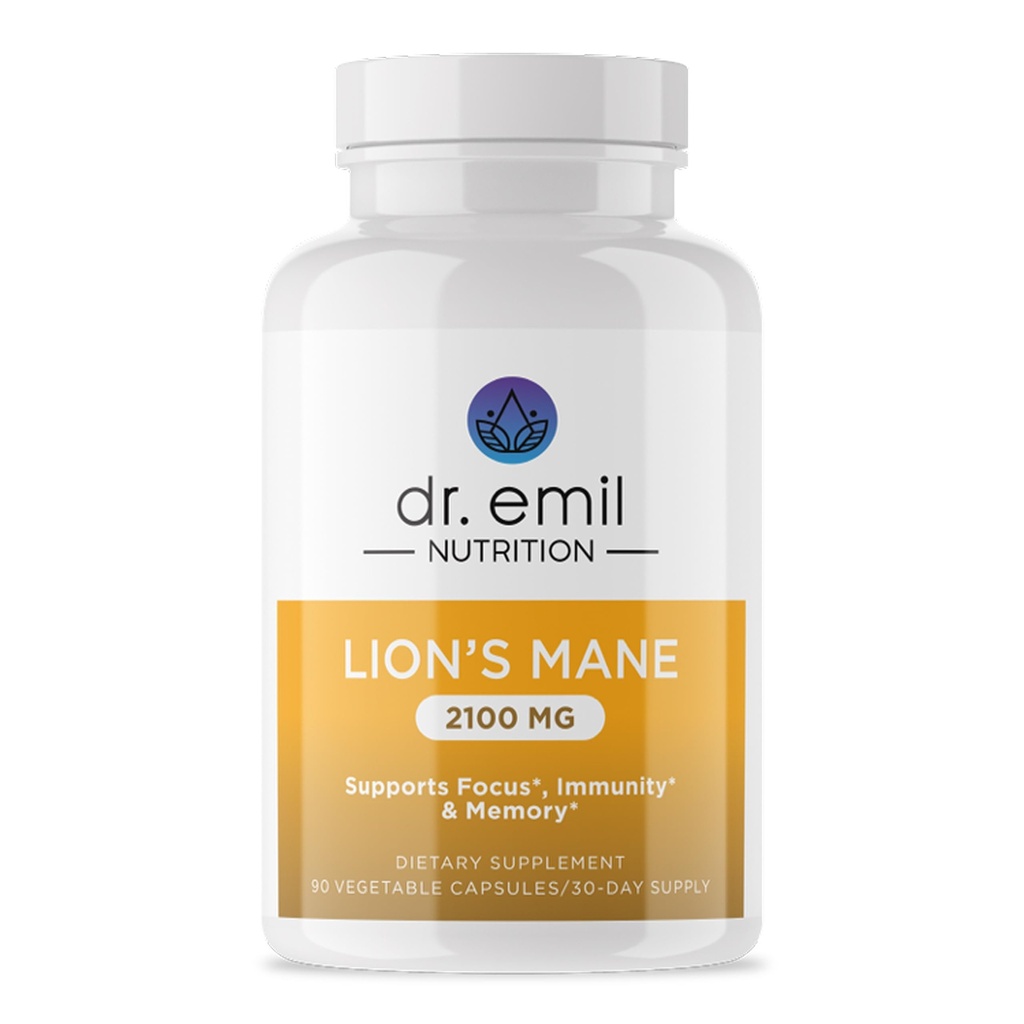 DR. EMIL NUTRITION 2100mgの有機ライオンのマネの補足のカプセル-焦点、精神的質及び認知 - 有機ライオンのマネが付いているNootropicのライオンのマニッシュの補足