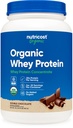Nutricost 有機ホエイプロテイン濃縮物、ダブルチョコレート風味(2LBS) -グルテンフリー、非GMO