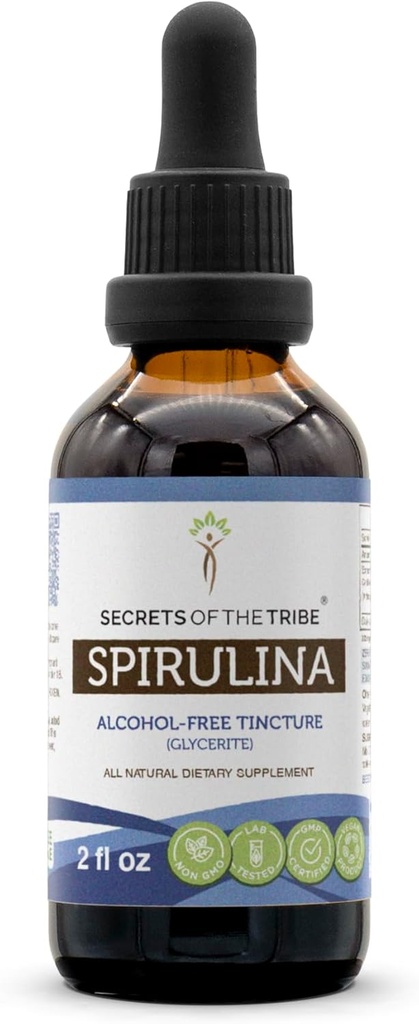 Tribe Spirulinaアルコールフリー液体エキス、Spirulina(Arthrospira platensis)チンキ剤(FL OZ)の秘密