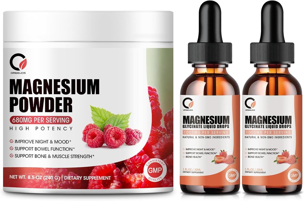 マグネシウムのGlycinateの低下及び人及び女性のための680mgのマグネシウムのGlycinateの複雑な粉、サポート エネルギー、夜、筋肉及び接合箇所機能、非GMO、ビーガン