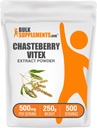 BulkSupplements.com Chasteberry Extract Powder - Chasteberry Sourced from Vitex Berry, Herbal Supplement - ビーガン&グルテンフリー、500mg/サービング、250g(8.8オンス)(パッケージ1)