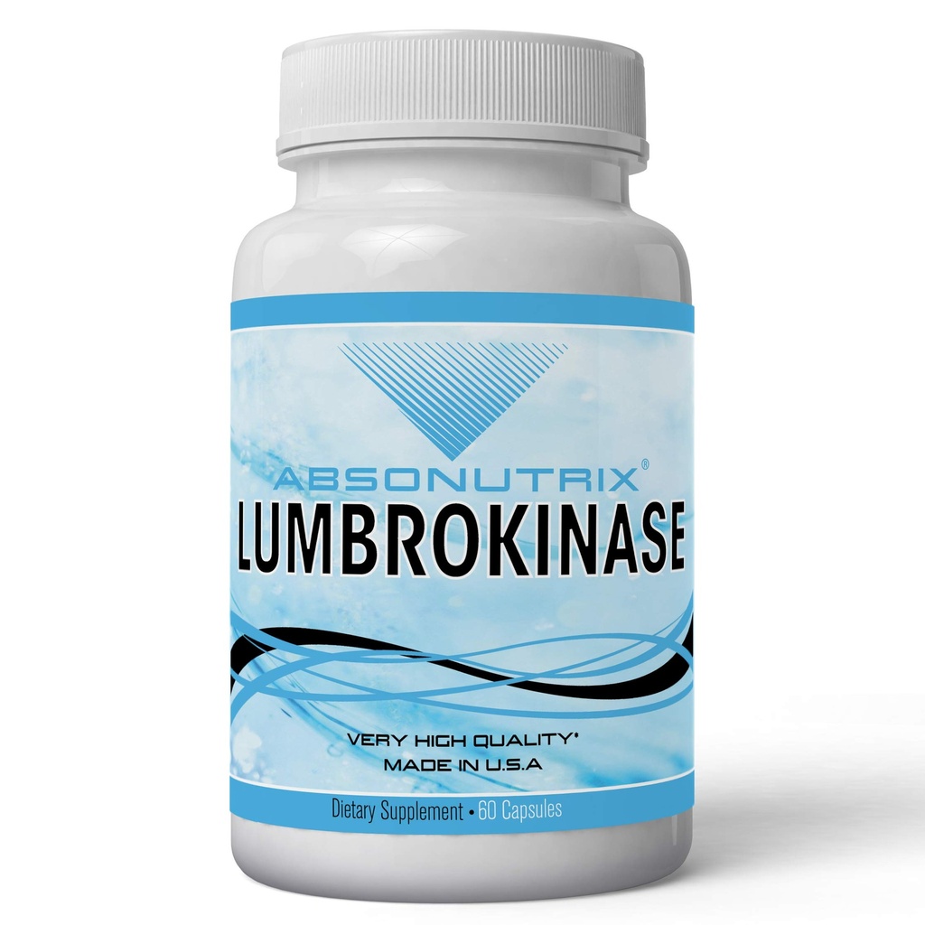 Absonutrix Lumbrokinase 40のmg 60の植物のカプセルは健康な中心を米国でなされるすべての自然な支えます