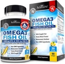 トリプル強度オメガ3魚油3000mg - 女性と男性のための高い効力オメガ3サプリメント、バープレスレモン風味魚油 - DHA&EPA、ワイルドキャッチ、90Softgelsの2250mgエッセンシャル脂肪酸