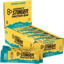 蜂蜜のStinger蛋白質棒、ココナッツ アーモンド、蛋白質は練習、持久力および性能、家及び体育館のためのスポーツの栄養物の軽食、ポストのワークアウト、箱15の食糧を詰めました