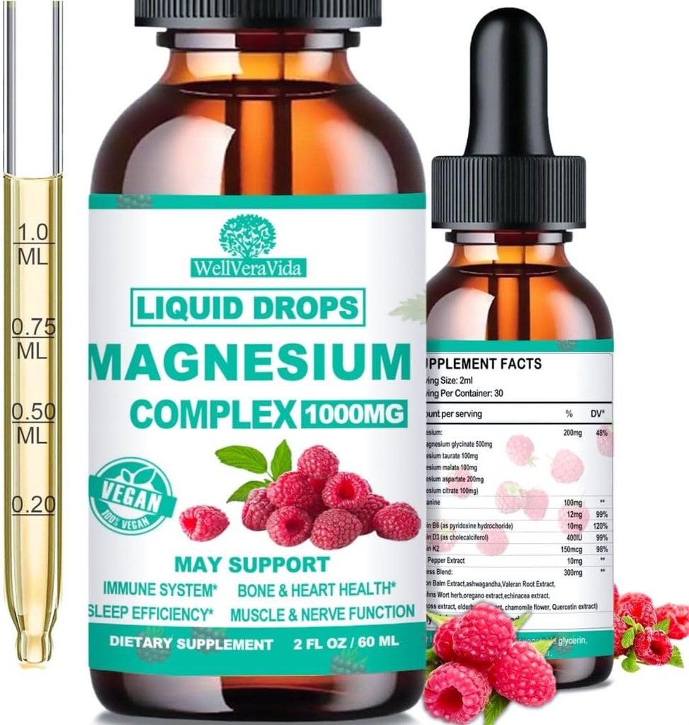 女性のためのコルチゾールデトックス w. スーパーカルム 16-in-1 マグネシウム, セアニン, アシュワガンダ, セントジョンズワート, レモンバーム, バランスの取れたコルチゾールのためのコルチゾールウェルネス液体ドロップ, ハーモネバランス&リラクゼーション