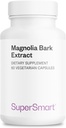 Supersmart - Magnolia Bark Extract(最大強度) 1日300mg - 90% Honokiol&Magnolol - Magnolia Barkサプリメント | 非GMO&グルテンフリー - 60ベジタリアンカプセル