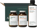 ALGAECALウェルカムキット - 骨のビルダーパック、植物ベースのカルシウムサプリメント&ストロンチウム、骨の健康のための16栄養素+ EPA&DHAオメガ3魚油、支持脳、心臓、皮膚&骨、米国製