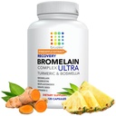 Bruizex Ultra Bromelain および Quercetin の美化の救助の補足、120 のカプセル | 洗練された皮、Trauma の回復および外科の補足 | 含んでいます Bromelain、ケルセチン、ターメリックおよびボスウェリア