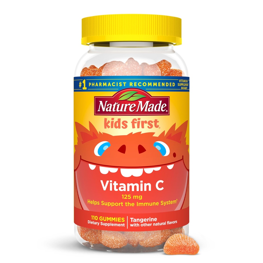 自然は子供のための子供の最初のビタミンCのグミー、免疫サポートのための食事療法の補足、110のグミー、110の日の供給を造りました