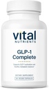 Vital Nutrients GLP-1 Complete | GLP-1 プロバイオティック, プレバイオティクス, ポストバイオティクス + ホップエキス | 高速活性 GLP-1 アクティベーターがカーブの舗装を助けます | ビーガン, 乳製品 & グルテンフリー | 60 カプセル