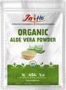 Jai Ho認定USDAオーガニックアロエベラパウダー - 1 LB - グルテンフリー、ビーガン、非GMO - 再シール可能なZipロックポーチ