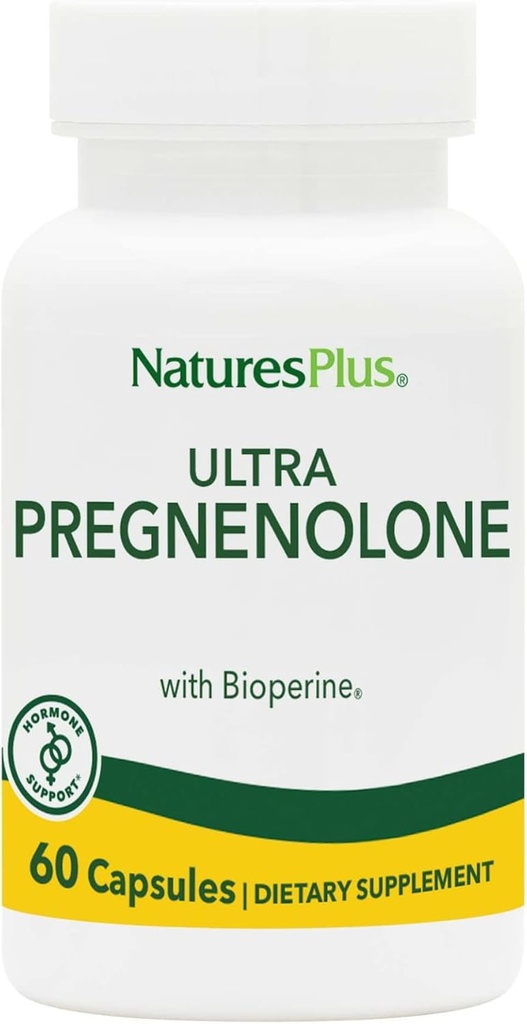 NaturesPlus Ultra Pregnenolone - 60カプセル - 全体的なウェルビーイング、免疫サポートと認知機能を促進する - 60のサービング