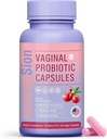女性pHバランス、Lactobacillus Prebiotic Complex、クランベリーエキス、Vaginal Health Flora、Vaginal Odor control - 30 Billion CFU、60カプセルのためのD-MannoseのためのUniVitaSion Vaginal Probiotics
