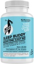 Sleep Buddy Nighttime Sleep Aid – ビーガンカプセルとMelatonin, GABA, L-Tryptophan, Ashwagandha & Lemon Balm – Non-Habitフォーミング, 植物ベースの睡眠サポート – 60 カウント (30 サービング)