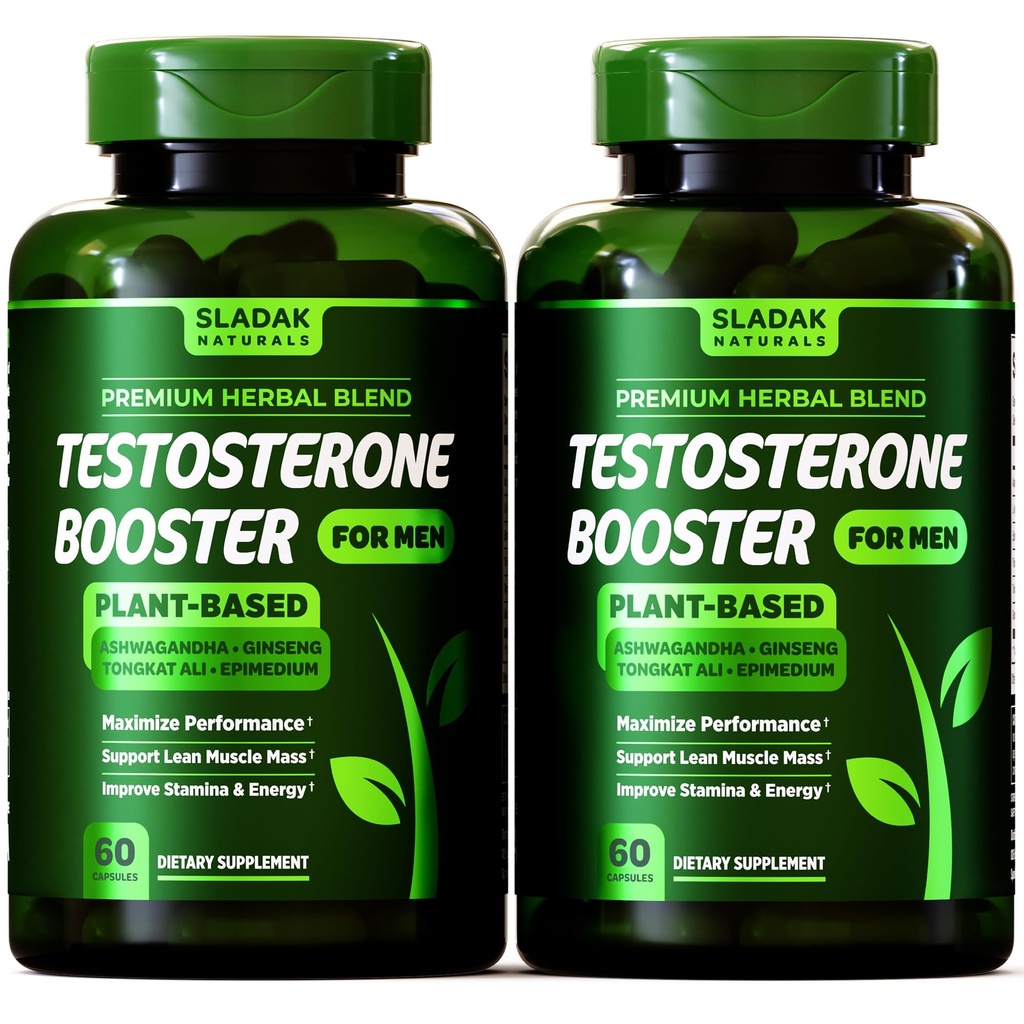 男性のためのテストステロンブースターサプリメント - 男性の強化テストブースト - Ashwagandha、L-Arginine、Tongkat Ali、Tribulus + - ワークアウト、筋肉の構築、強度、エネルギーとパフォーマンス - 2ヶ月の供給
