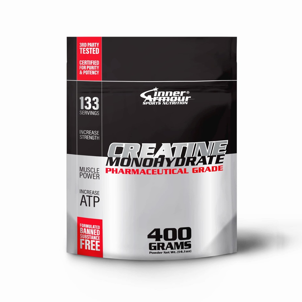 Micronized のクレアチンの Monohydrate の粉 - 筋肉強さを高めて下さい及び耐久性 - 速い分解、味なし、ビーガン フィットネスの補足、 Keto の友好的 - 400 グラムか 133 のサービング