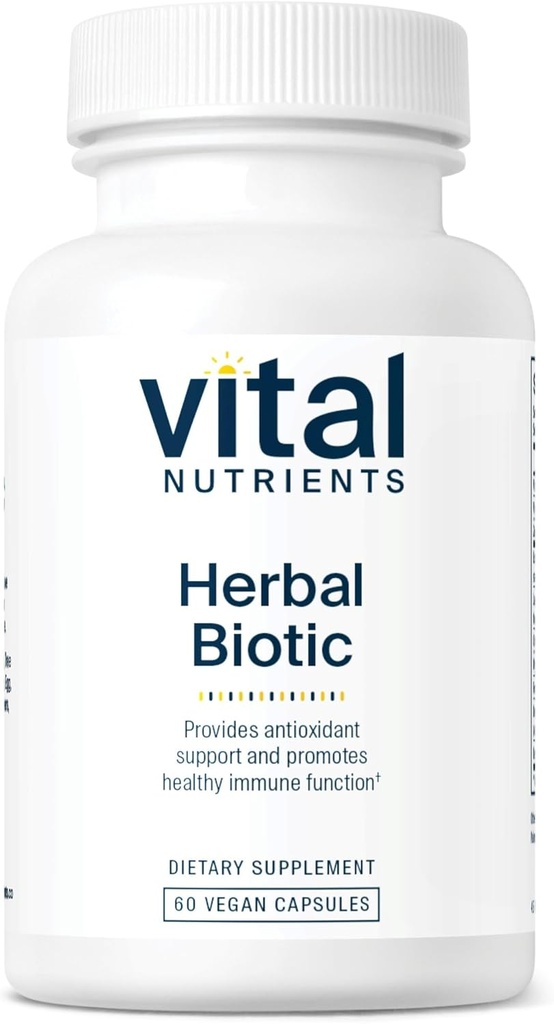 Vital Nutrients Herbal Biotic | ハーブ免疫サポートサプリメント | 酸化防止剤サポートは、健康な免疫システムを促進します | グルテン、酪農場、大豆は無料 | 非GMO | 60カプセル