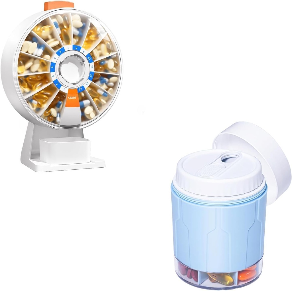 Davikyの丸薬ディスペンサー毎日、大きい丸薬のオルガナイザー、丸薬のびんのオルガナイザー