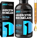 Bromelainの液体の低下、ケルセチンの補足1000mgの呼吸の健康の免疫の複雑なサポート、亜鉛が付いている7-in-1 Quercetinの液体の低下が付いているケルセチン